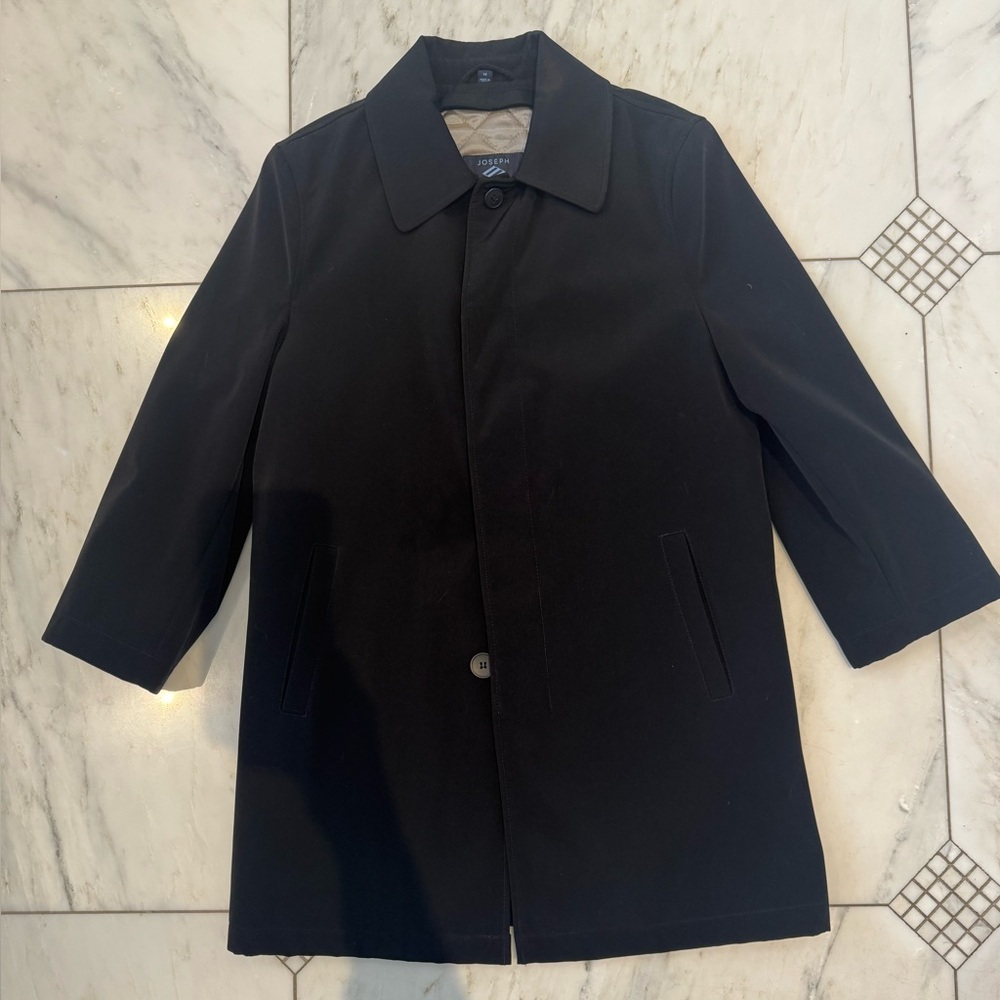 Joseph Abboud Classic Black Trench Coat